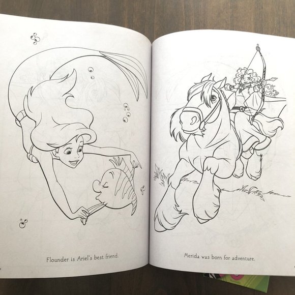 👑Disney Princess Coloring & Activity Book W/Crayons - Picture 5 of 7